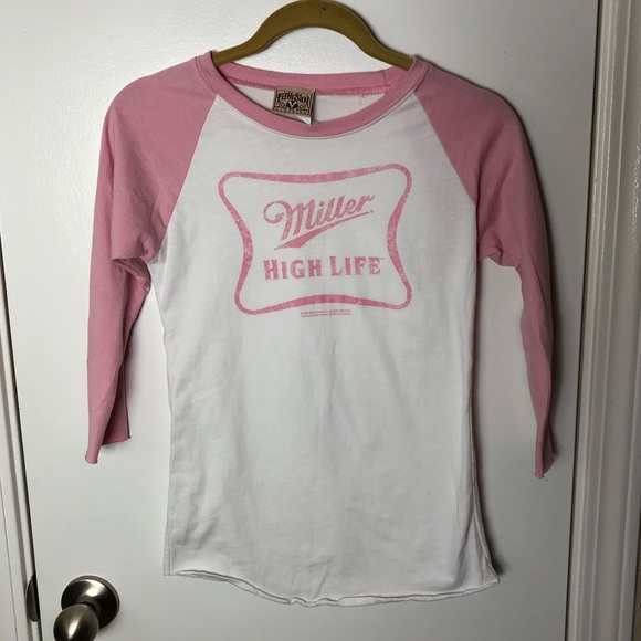 miller lite baseball tee